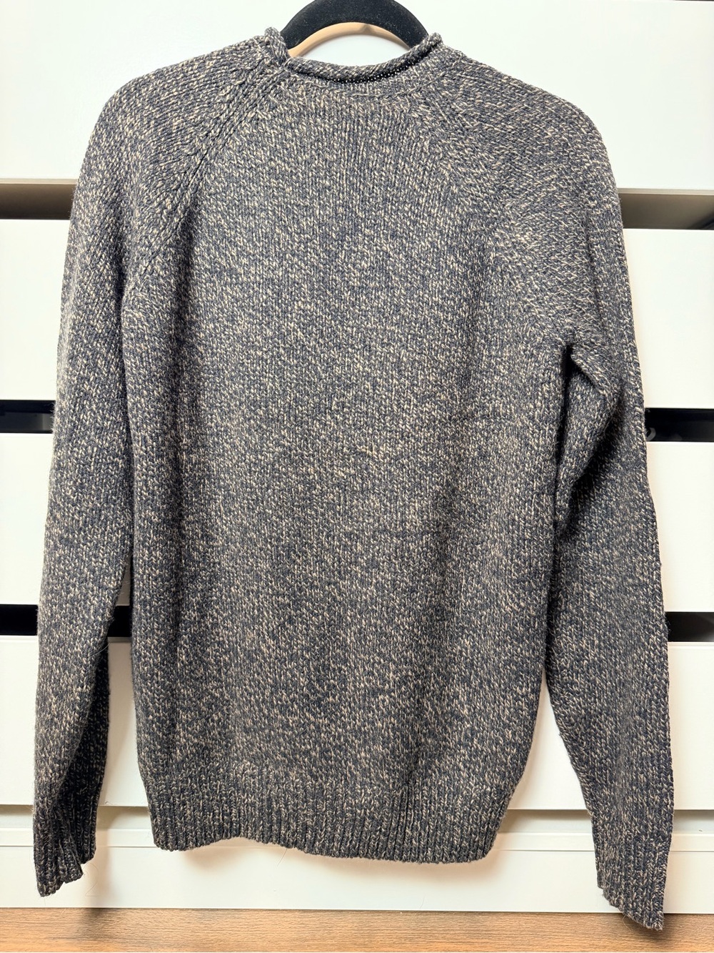 Bespoke Post Line of Trade Sweater Small Gray Brown Wool Crewneck Pullover - Picture 4 of 6